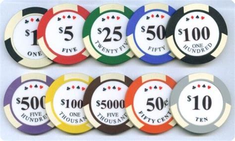 poker chip values for $10 buy in